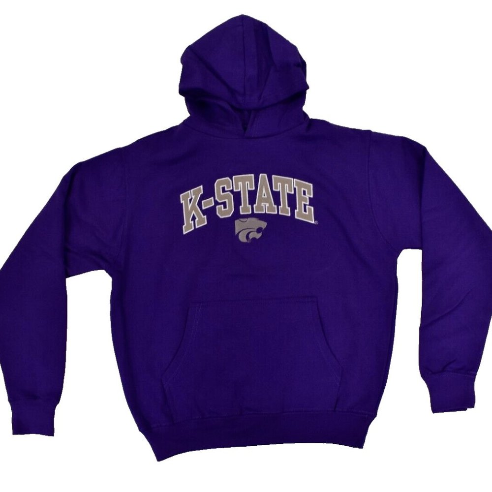 Old Varsity Brand Youth Boys Kansas State K-State Wildcats Hoodie NWT S-XL
